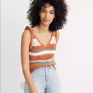 Grandfield striped tie-strap tank. Madewell. Size M.